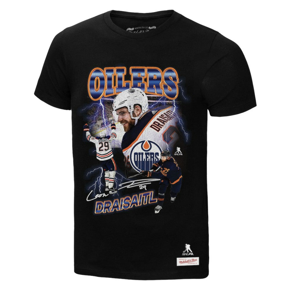 Leon Draisaitl Edmonton Oilers Mitchell & Ness 2.0 Player Graphic T-Shirt On Sale