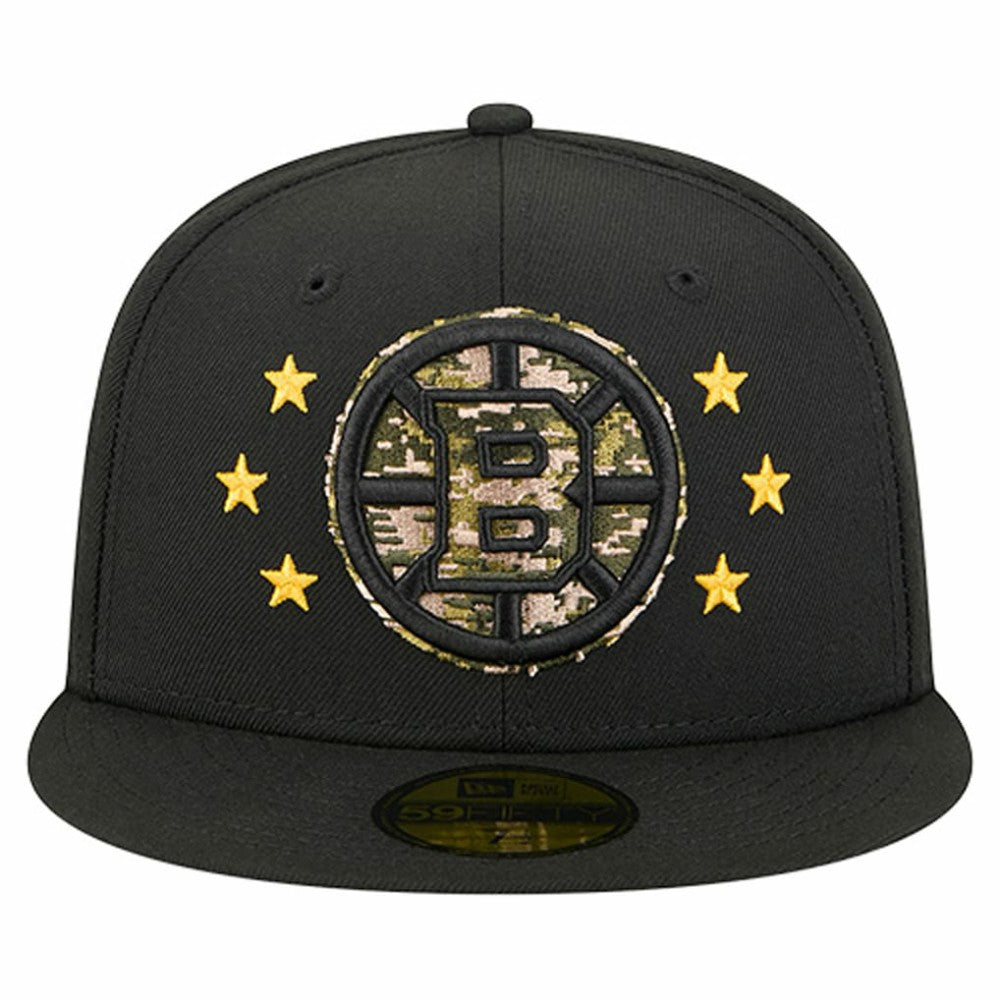 Boston Bruins New Era Military Appreciation Digital Camo Stars 59FIFTY Fitted Hat On Sale