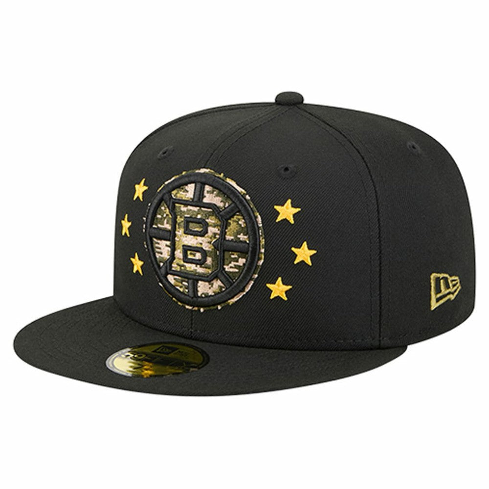 Boston Bruins New Era Military Appreciation Digital Camo Stars 59FIFTY Fitted Hat On Sale