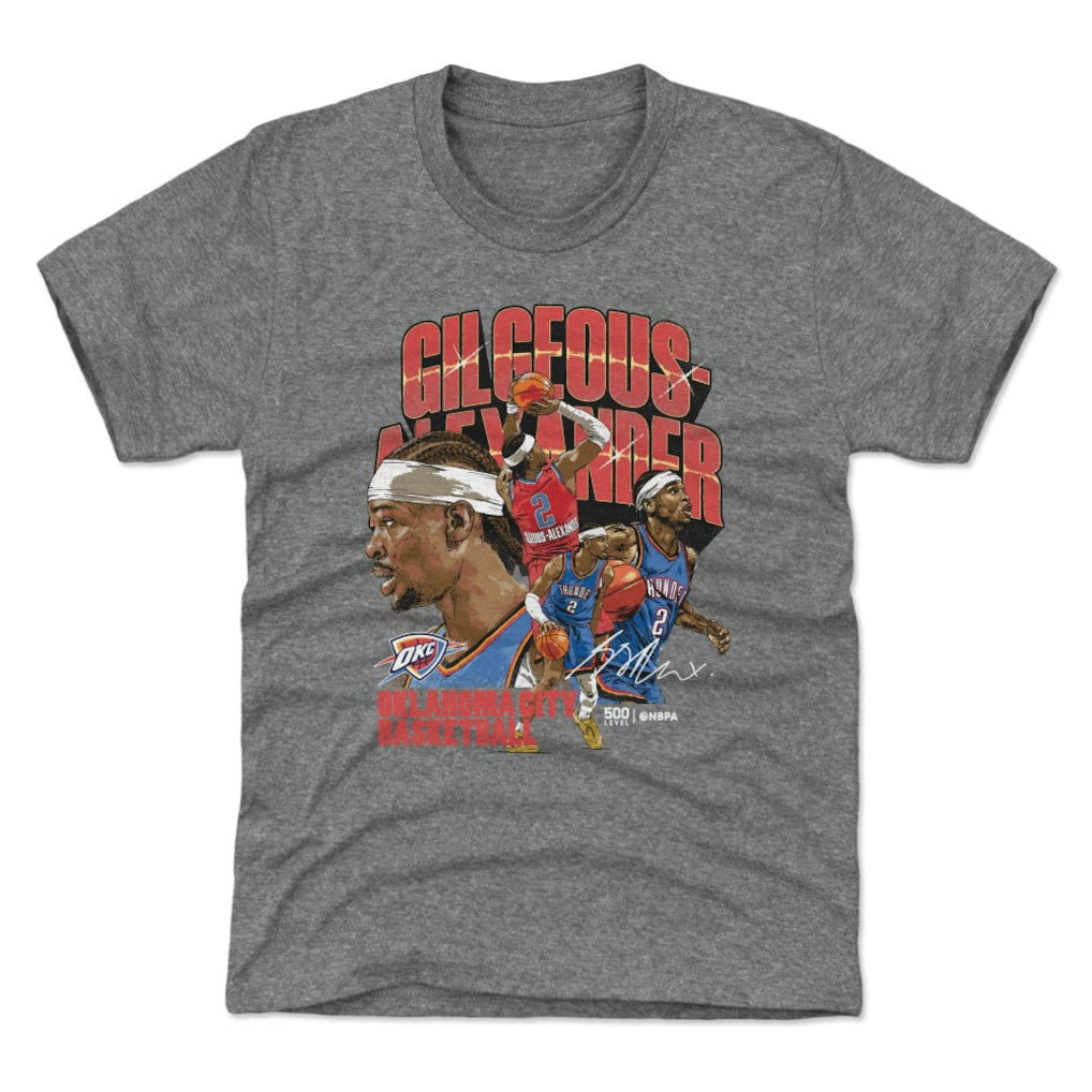 Shai Gilgeous-Alexander Oklahoma City Thunder 500 Level Youth Collage T-Shirt Online
