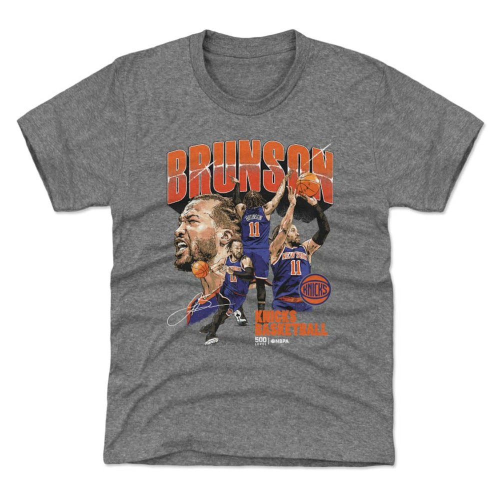 Jalen Brunson New York Knicks 500 Level Youth Collage T-Shirt Discount