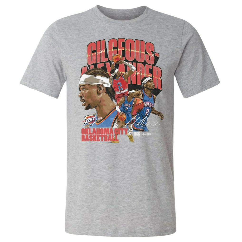 Shai Gilgeous-Alexander Oklahoma City Thunder 500 Level Collage T-Shirt Outlet