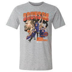 Jalen Brunson New York Knicks 500 Level Collage T-Shirt On Sale