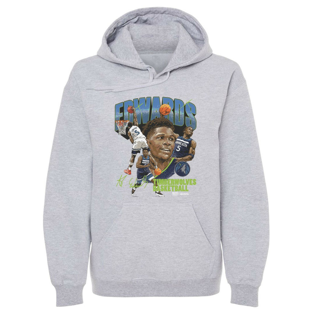 Anthony Edwards Minnesota Timberwolves 500 Level Collage Pullover Hoodie Discount