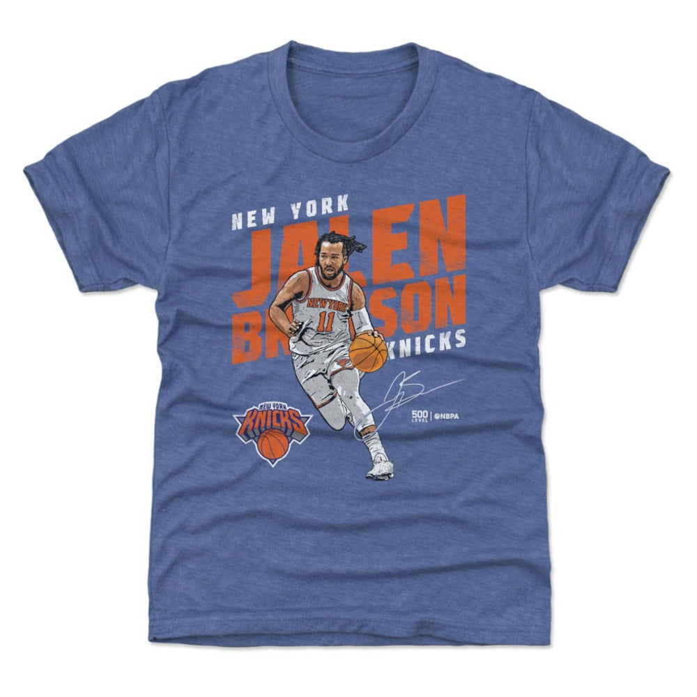 Jalen Brunson New York Knicks 500 Level Youth Slant T-Shirt Discount