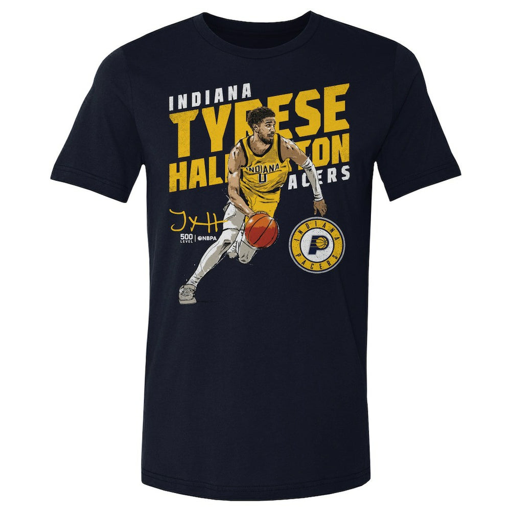 Tyrese Haliburton Indiana Pacers 500 Level Slant T-Shirt Outlet