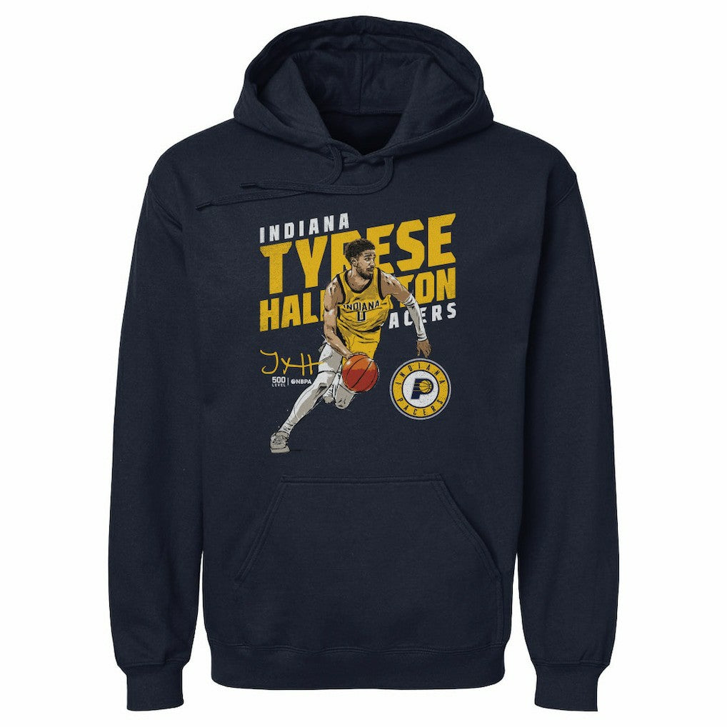 Tyrese Haliburton Indiana Pacers 500 Level Slant Pullover Hoodie Outlet