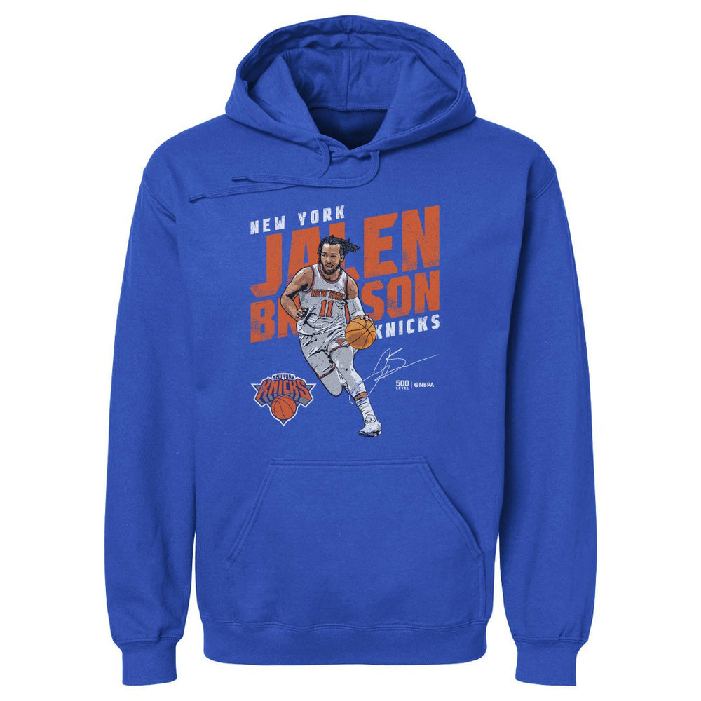 Jalen Brunson New York Knicks 500 Level Slant Pullover Hoodie On Sale