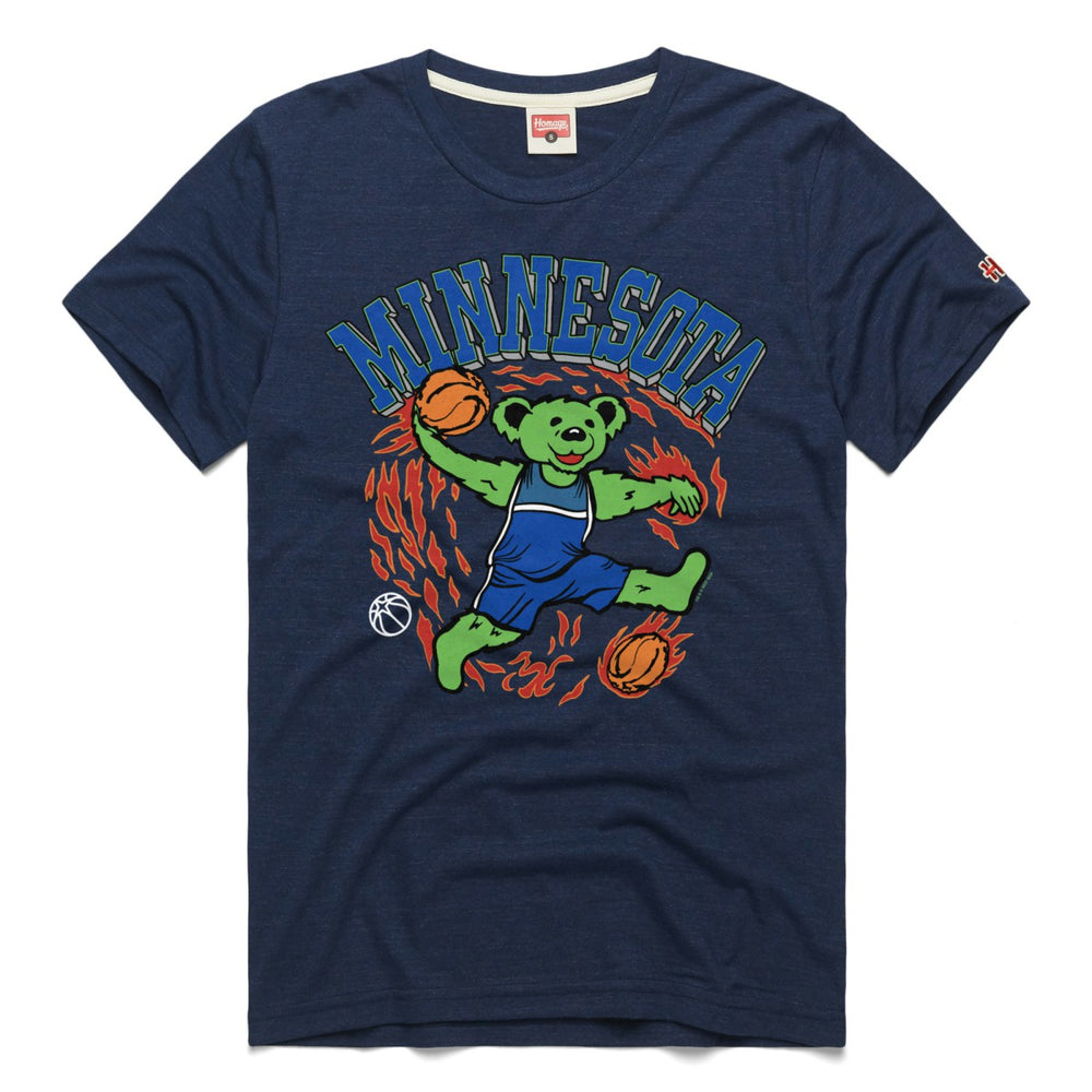 Minnesota Timberwolves Homage Unisex Grateful Dead Tri-Blend T-Shirt Online