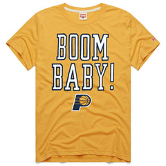 Indiana Pacers Homage Unisex Boom Baby Tri-Blend T-Shirt On Sale