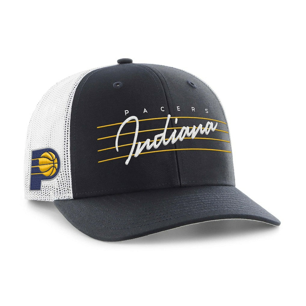 Indiana Pacers '47 Downburst Trucker Adjustable Hat On Sale