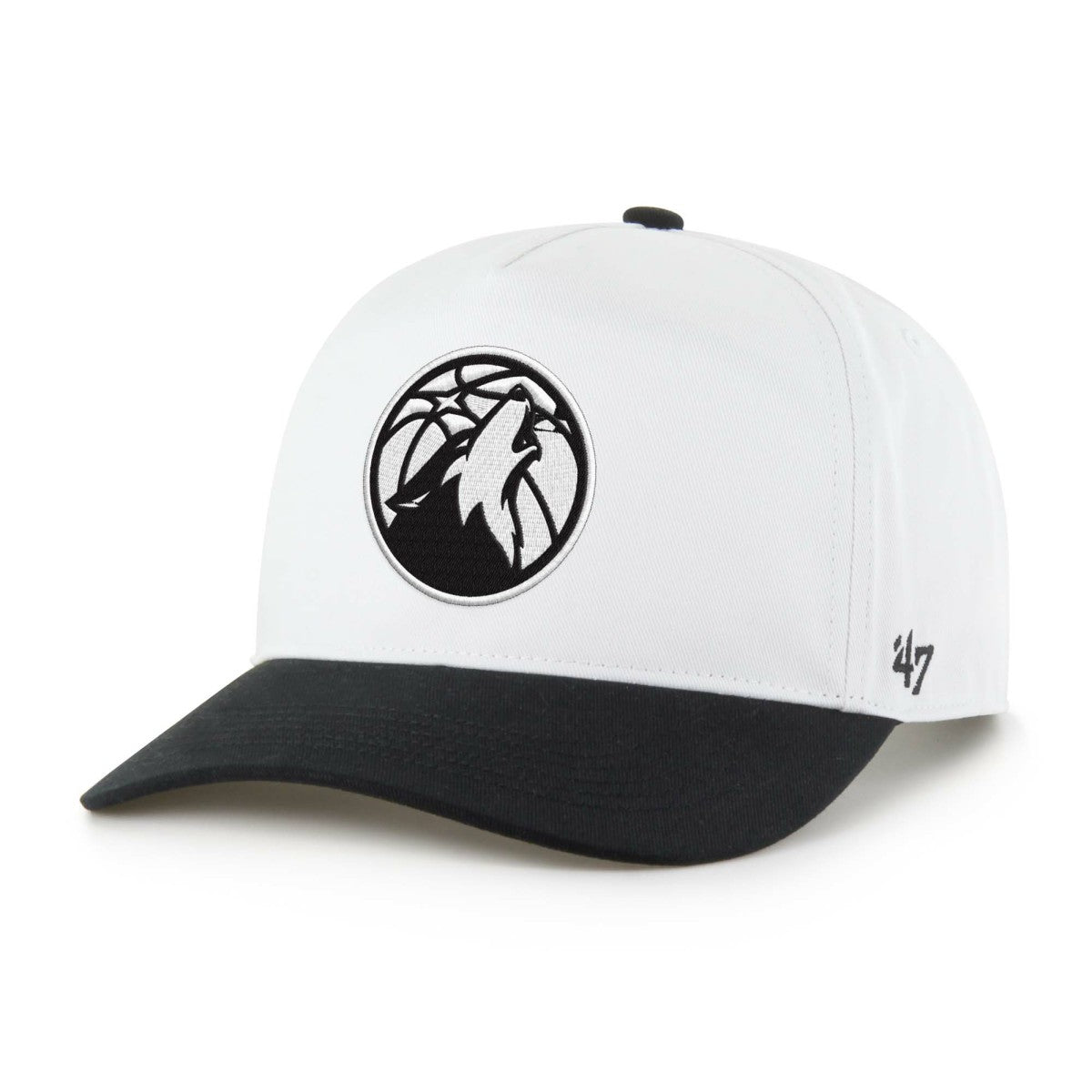 Minnesota Timberwolves '47 Black & White Hitch Adjustable Hat New