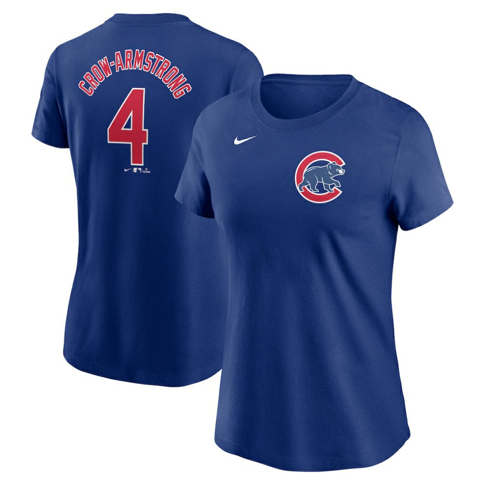 Pete Crow-Armstrong Chicago Cubs Nike Women's Cooperstown Collection Fuse Name & Number T-Shirt | MLB On Sale