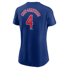 Pete Crow-Armstrong Chicago Cubs Nike Women's Cooperstown Collection Fuse Name & Number T-Shirt | MLB On Sale