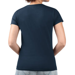 Chicago Bears  G-III 4Her by Carl Banks Women's Super-Slim Fit Lightweight Pinstripe Circle V-Neck T-Shirt
