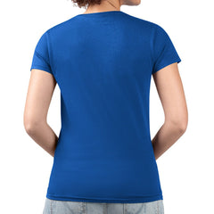 Indianapolis Colts  G-III 4Her by Carl Banks Women's Super-Slim Fit Lightweight Pinstripe Circle V-Neck T-Shirt
