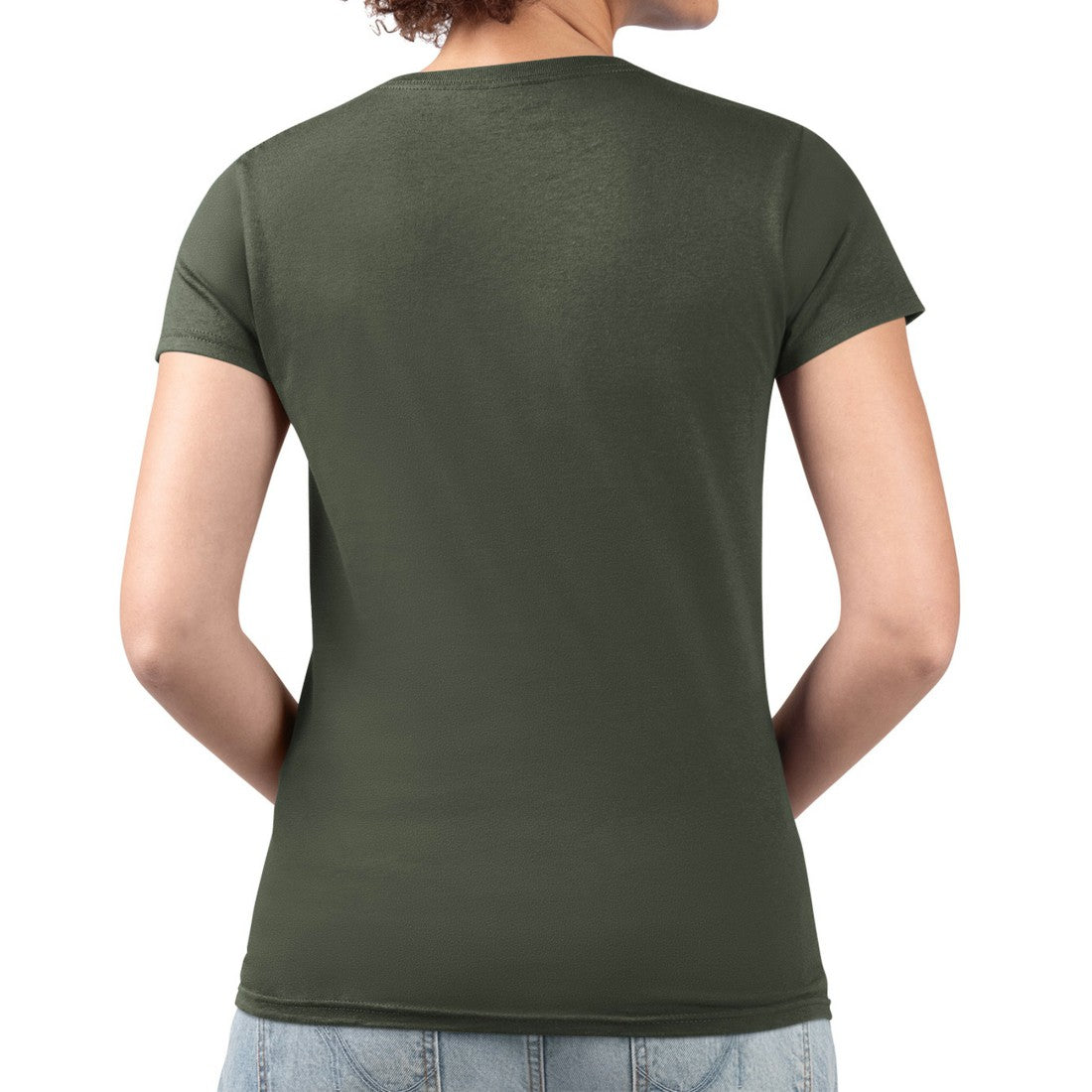 Green Bay Packers  G-III 4Her by Carl Banks Women's Super-Slim Fit Lightweight Pinstripe Circle V-Neck T-Shirt