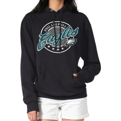 Philadelphia Eagles  G-III 4Her by Carl Banks Women's Pinstripe Circle Fleece Pullover Hoodie