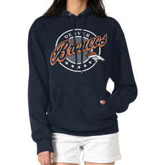 Denver Broncos  G-III 4Her by Carl Banks Women's Pinstripe Circle Fleece Pullover Hoodie
