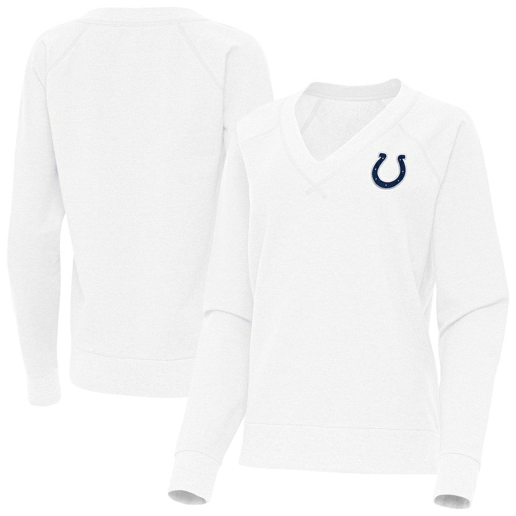 Indianapolis Colts  Antigua Women's Varsity Tri-Blend V-Neck Long Sleeve T-Shirt