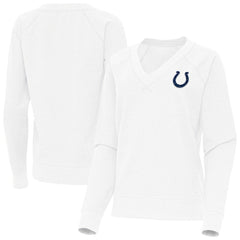 Indianapolis Colts  Antigua Women's Varsity Tri-Blend V-Neck Long Sleeve T-Shirt
