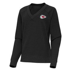 Kansas City Chiefs  Antigua Women's Varsity Tri-Blend V-Neck Long Sleeve T-Shirt