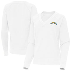 Los Angeles Chargers  Antigua Women's Varsity Tri-Blend V-Neck Long Sleeve T-Shirt