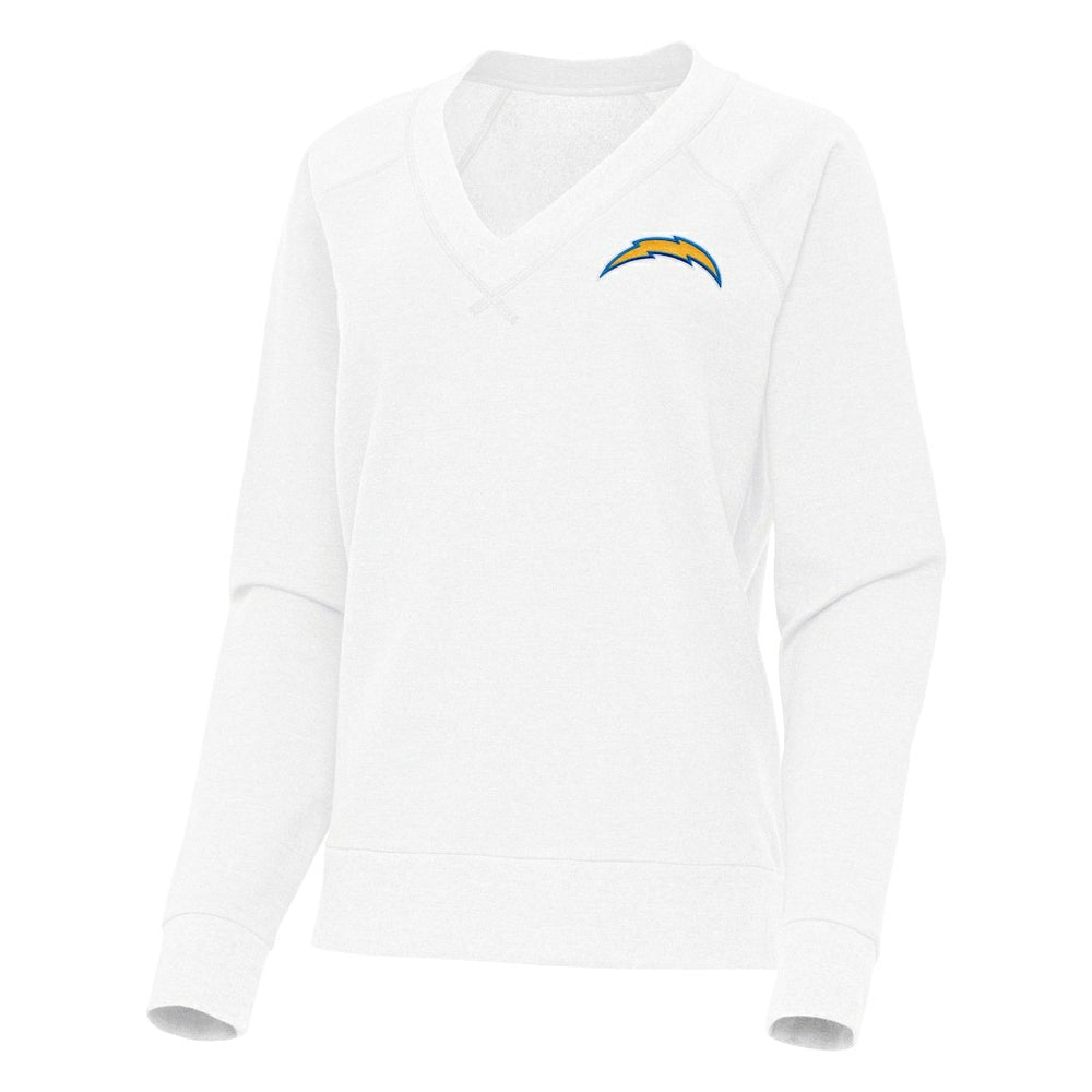 Los Angeles Chargers  Antigua Women's Varsity Tri-Blend V-Neck Long Sleeve T-Shirt