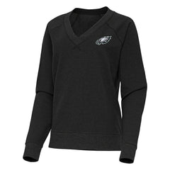 Philadelphia Eagles  Antigua Women's Varsity Tri-Blend V-Neck Long Sleeve T-Shirt