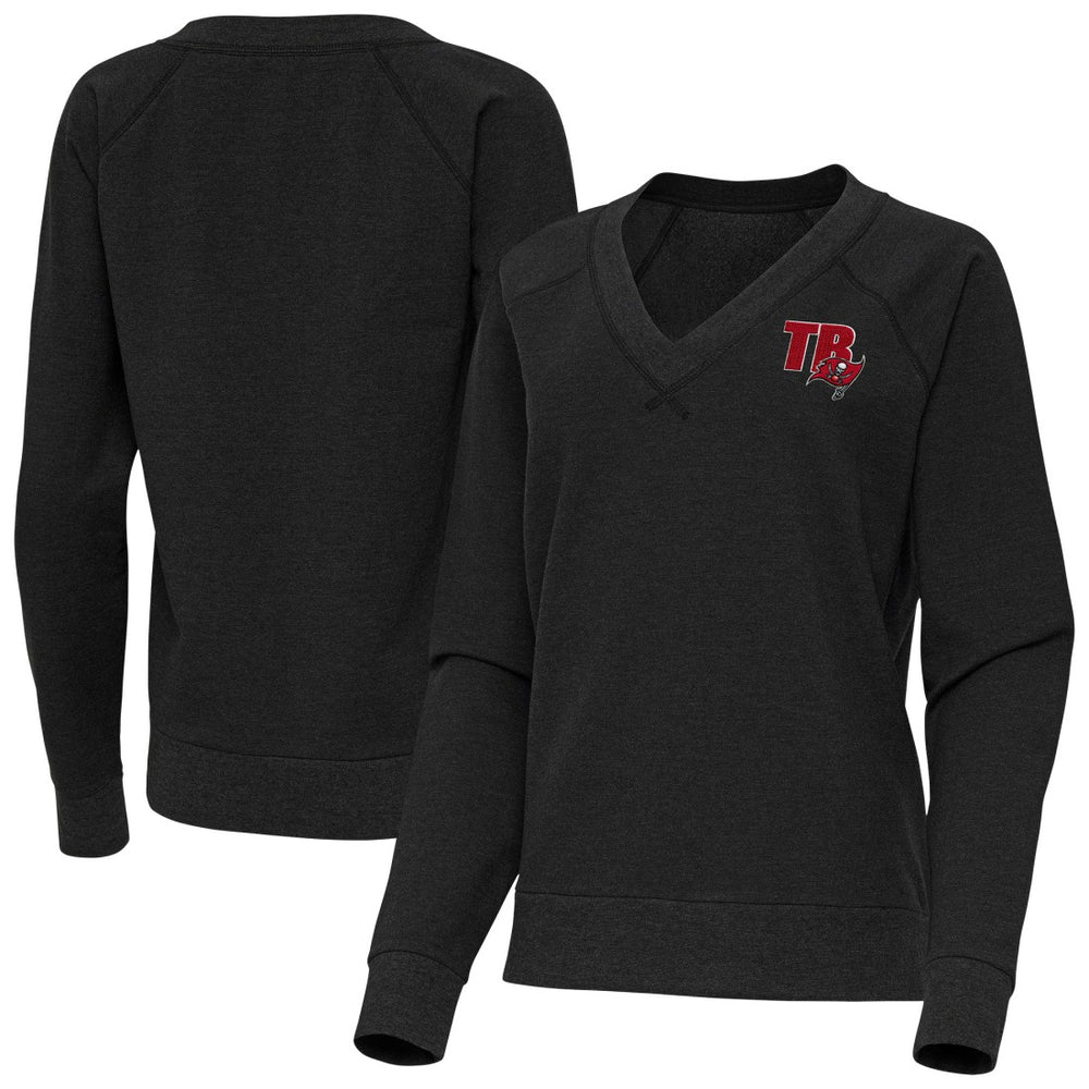 Tampa Bay Buccaneers  Antigua Women's Varsity Tri-Blend V-Neck Long Sleeve T-Shirt