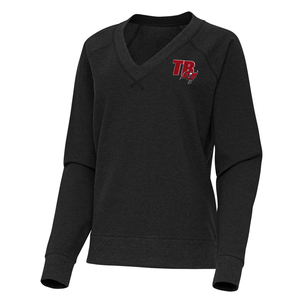 Tampa Bay Buccaneers  Antigua Women's Varsity Tri-Blend V-Neck Long Sleeve T-Shirt