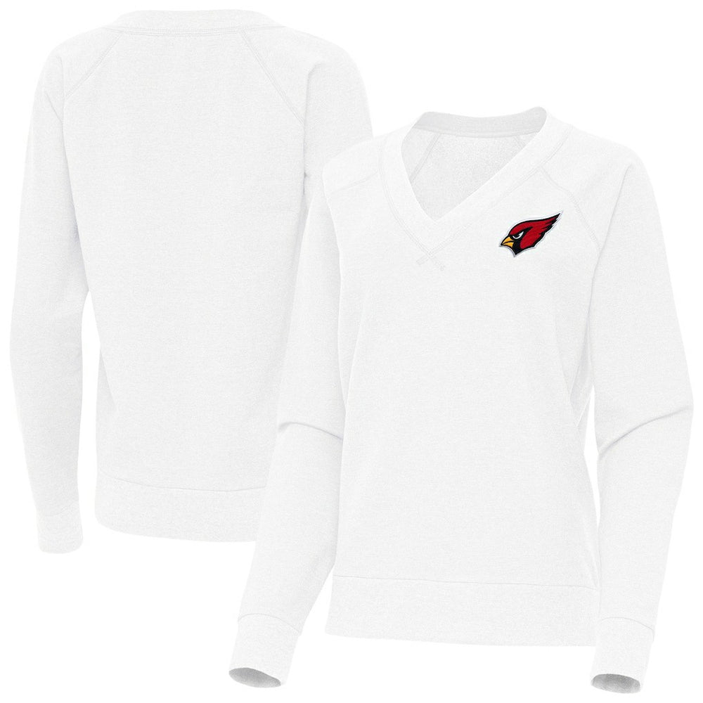 Arizona Cardinals  Antigua Women's Varsity Tri-Blend V-Neck Long Sleeve T-Shirt