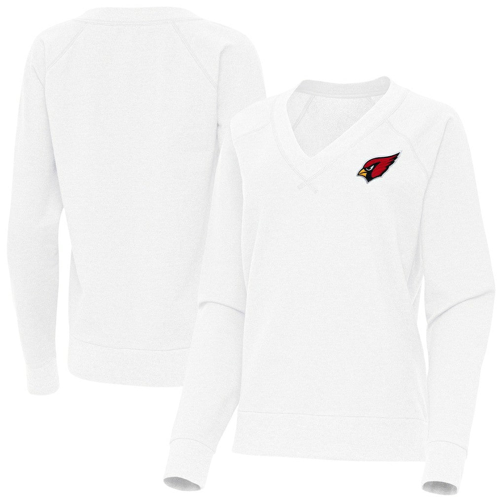 Arizona Cardinals  Antigua Women's Varsity Tri-Blend V-Neck Long Sleeve T-Shirt