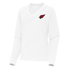 Arizona Cardinals  Antigua Women's Varsity Tri-Blend V-Neck Long Sleeve T-Shirt