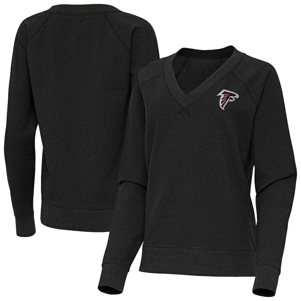 Atlanta Falcons  Antigua Women's Varsity Tri-Blend V-Neck Long Sleeve T-Shirt