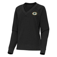 Green Bay Packers  Antigua Women's Varsity Tri-Blend V-Neck Long Sleeve T-Shirt