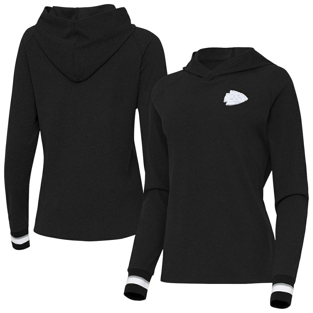 Kansas City Chiefs  Antigua Women's Trek Raglan Pullover Hoodie