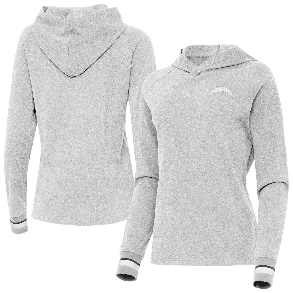 Los Angeles Chargers  Antigua Women's Trek Raglan Pullover Hoodie