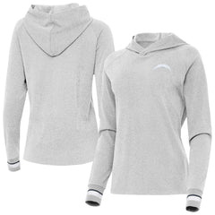 Los Angeles Chargers  Antigua Women's Trek Raglan Pullover Hoodie