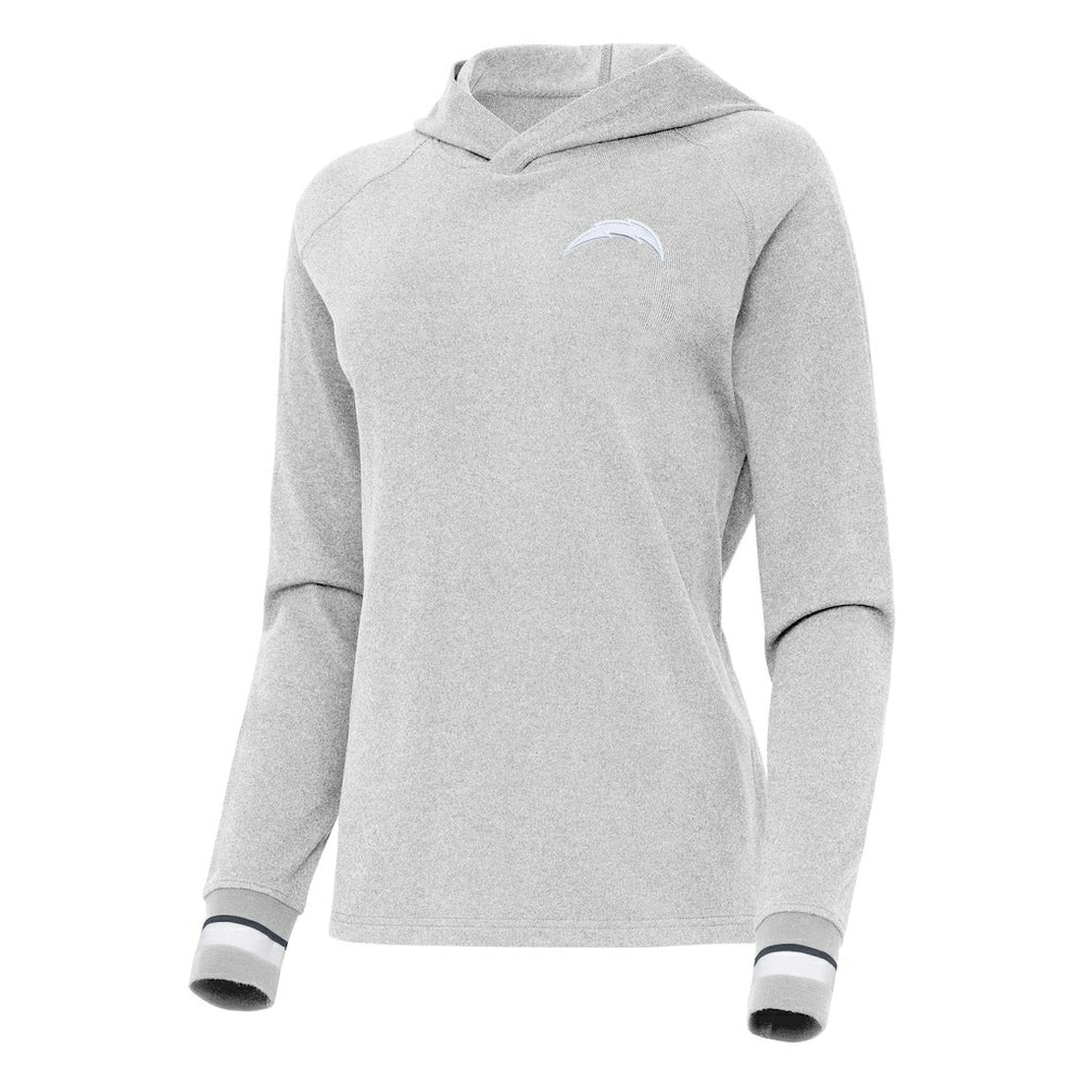 Los Angeles Chargers  Antigua Women's Trek Raglan Pullover Hoodie