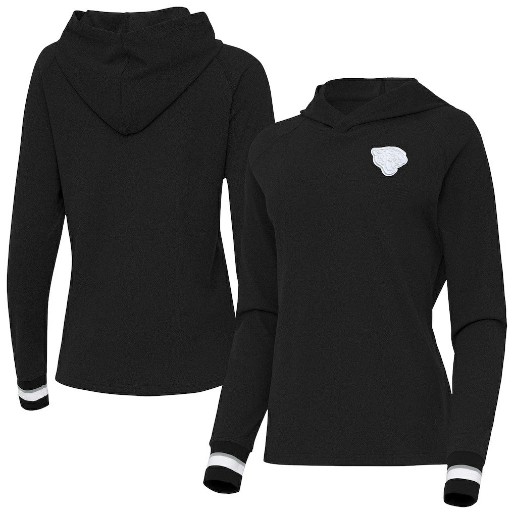 Jacksonville Jaguars  Antigua Women's Trek Raglan Pullover Hoodie