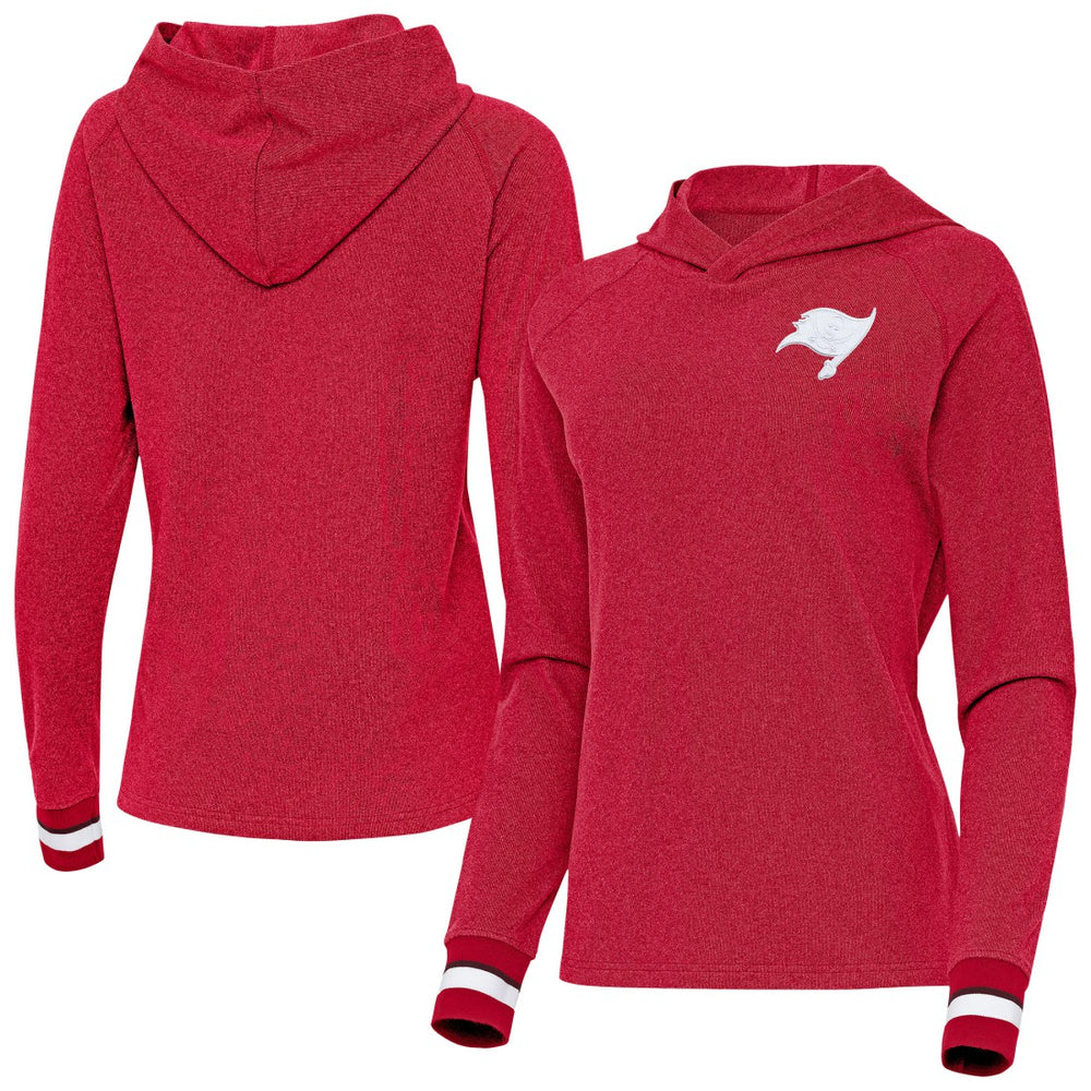 Tampa Bay Buccaneers  Antigua Women's Trek Raglan Pullover Hoodie