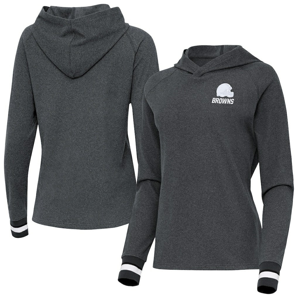 Cleveland Browns  Antigua Women's Trek Raglan Pullover Hoodie