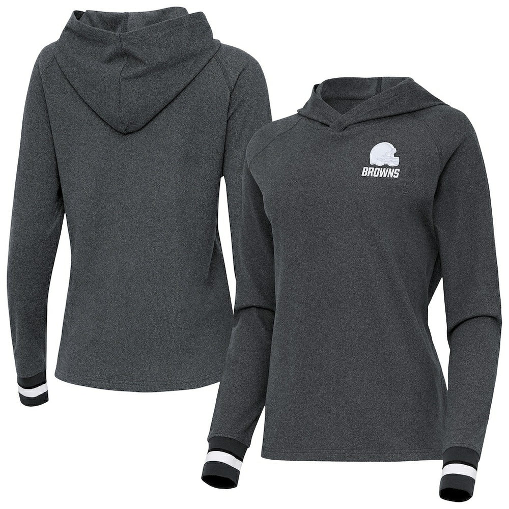 Cleveland Browns  Antigua Women's Trek Raglan Pullover Hoodie