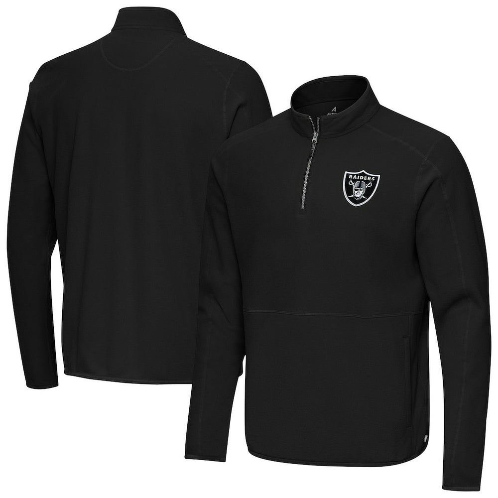 Las Vegas Raiders  Antigua Step Up Quarter-Zip Pullover