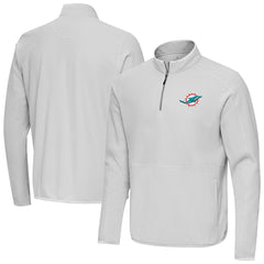 Miami Dolphins  Antigua Step Up Quarter-Zip Pullover