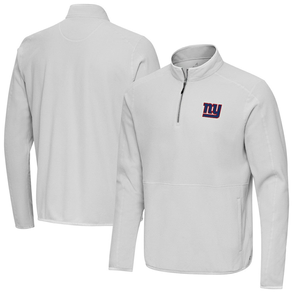 New York Giants  Antigua Step Up Quarter-Zip Pullover