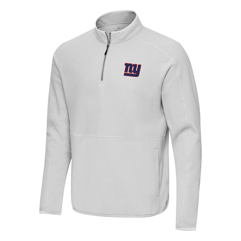 New York Giants  Antigua Step Up Quarter-Zip Pullover