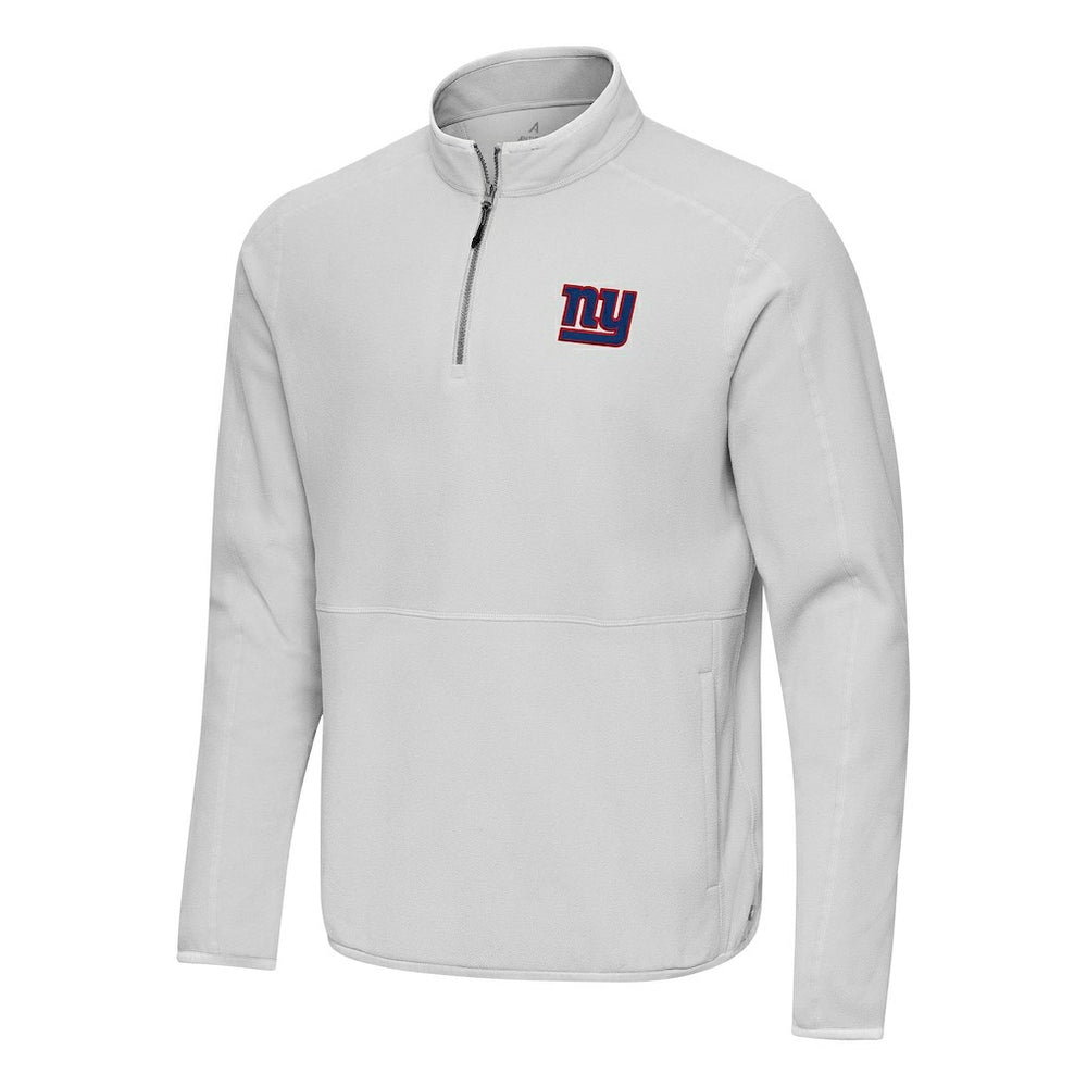 New York Giants  Antigua Step Up Quarter-Zip Pullover