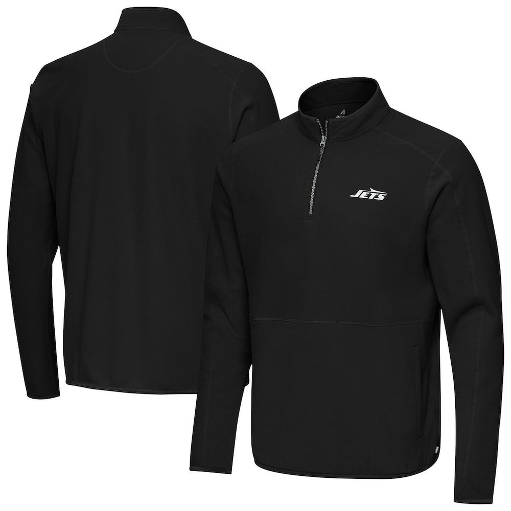 New York Jets  Antigua Step Up Quarter-Zip Pullover